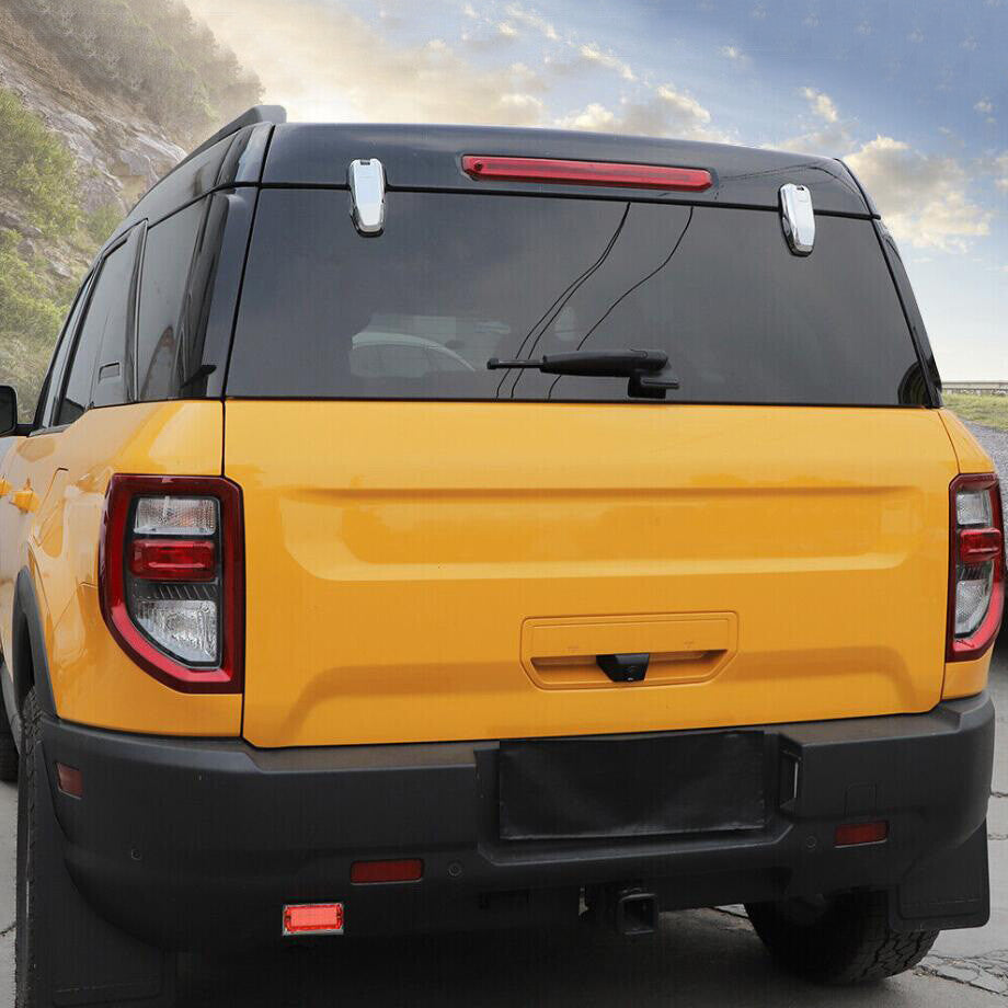 Car Rear Window Glass Hinge Cover For Bronco Sport 21-24 Accessories Chrome v