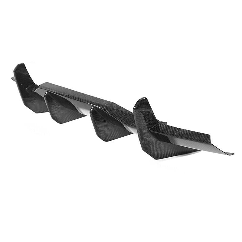 Add-On Carbon Fiber Rear Bumper Diffuser Spoiler for Corvette C8 Z51 20-23 STG 3