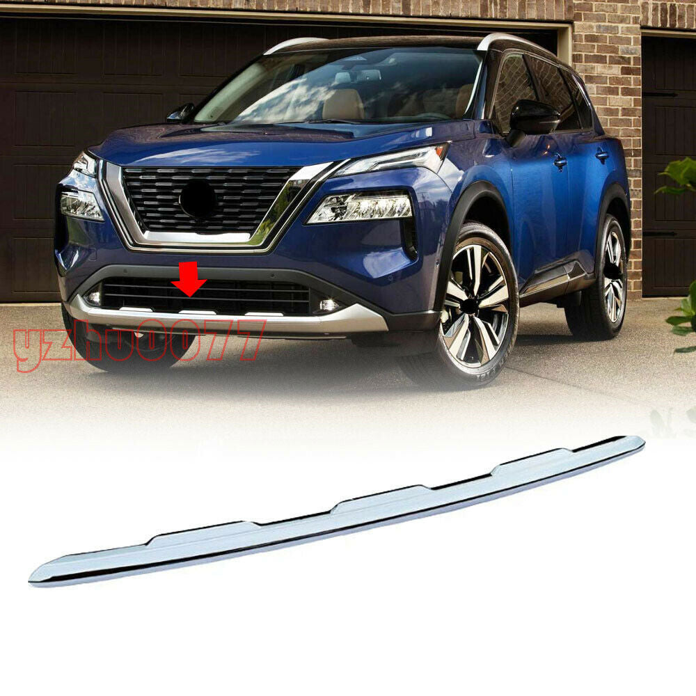 for Nissan Rogue 21-23 ABS Chrome FrontRear Bumper Body Molding Cover Trim Kit