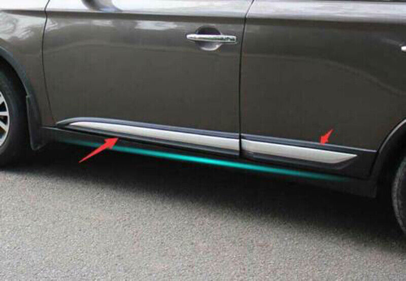 for Mitsubishi Outlander 2016-21 SilverBlack Side Door Guard Strip Cover Trim4