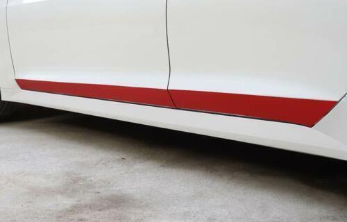 Fit for Kia K5 Red Sticker Side Door Body Protection Molded Cover Trim 4 Pieces