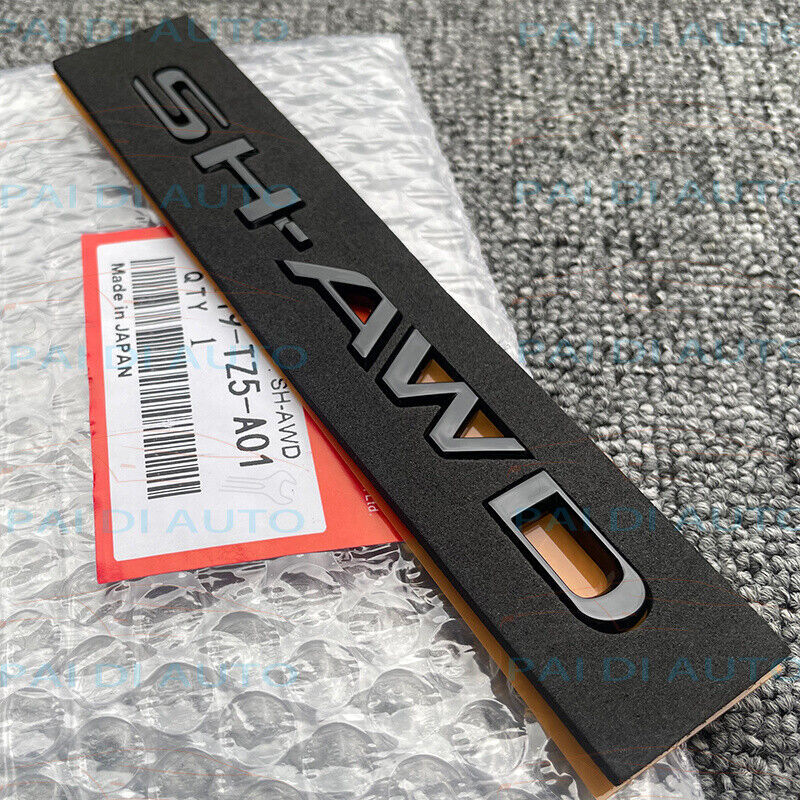 for Acura MDX SH-AWD 2017-24 Black Badge Trunk Badge, Item No. 75719-TZ5-A01