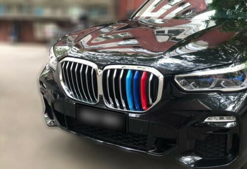 for BMW X5 2019-2022 M-Color Front Mesh Grille Grill Inserts Ring Cover Trim 3pc