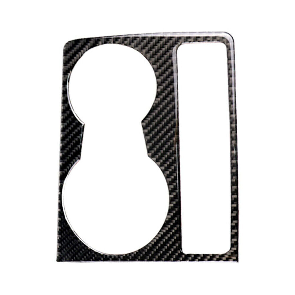 Interior Cup Holder Panel Frame Cover Trim for Audi A4 B8 A5 09-16 Carbon Fiber