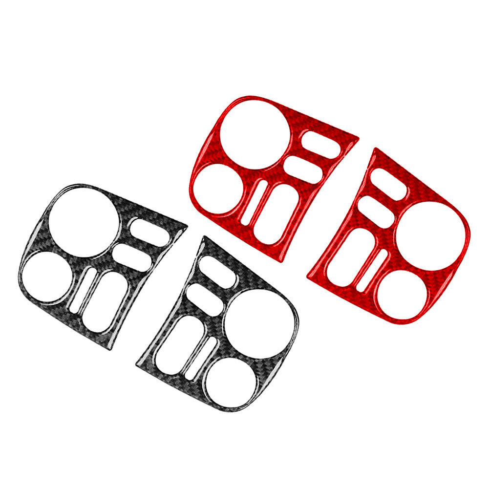 2Pcs LHD Carbon Fiber Interior Driver Dashboard Cover Trim for Honda S2000 00-09