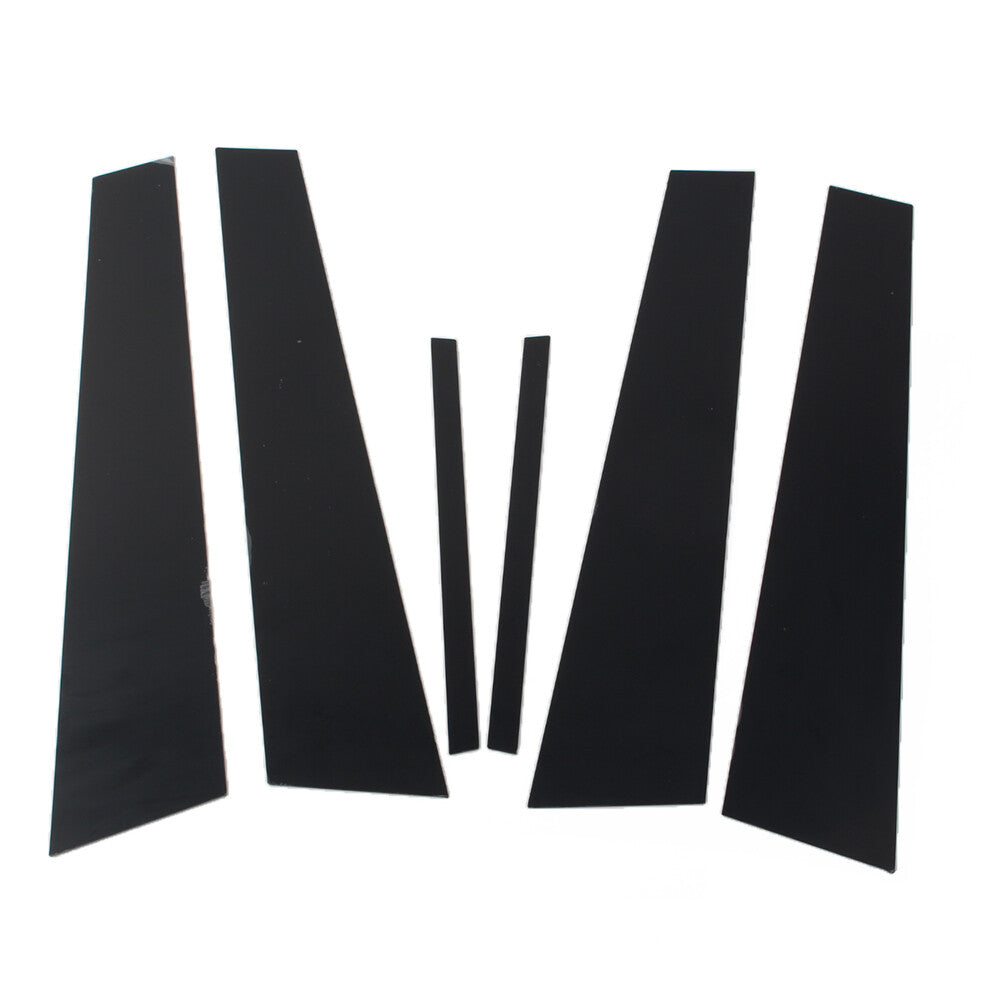 6 Pcs Bright Black Pillar Posts Door Window Trim for Dodge Charger 2011-2021