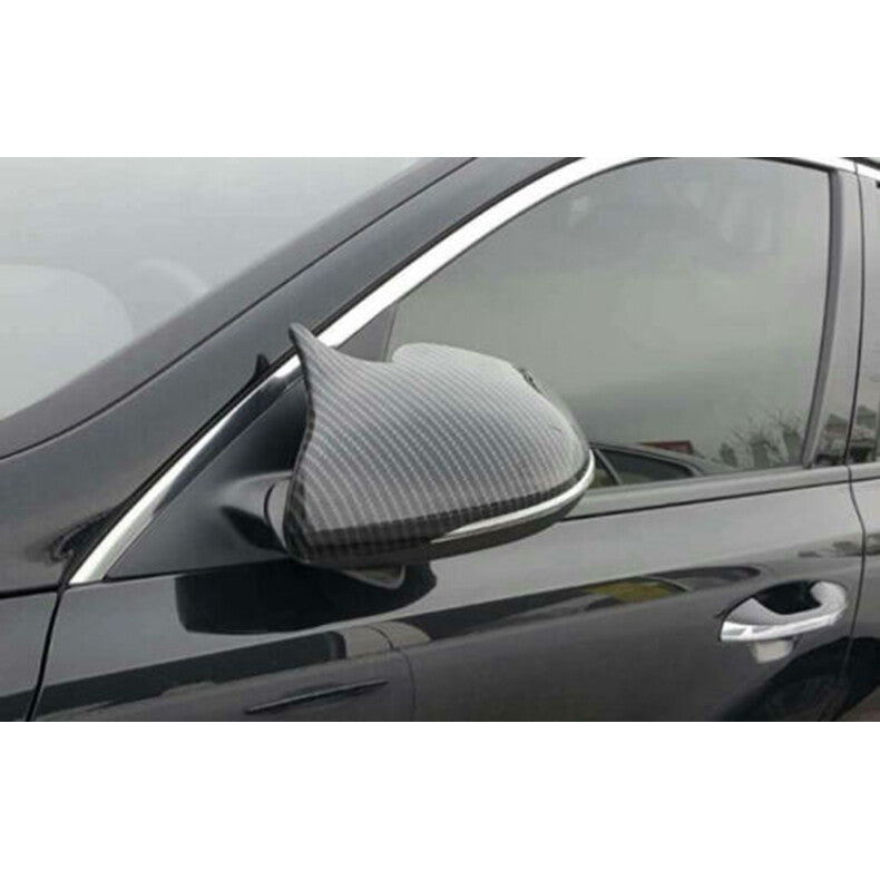 Carbon Fiber OX Horn Rear View Side Door Mirror Cap Cover for Kia Optima 2016-20