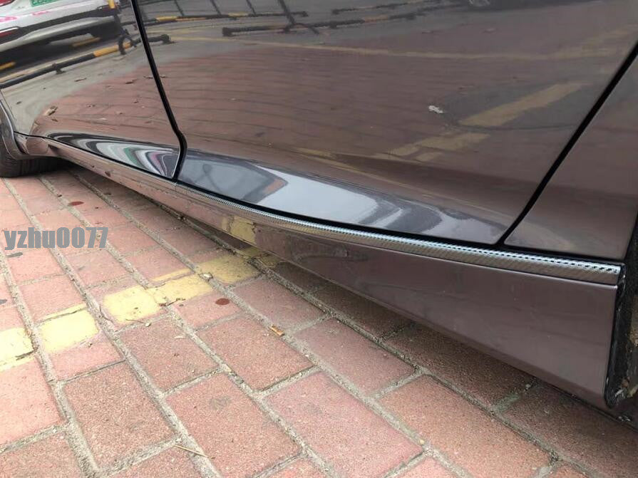 for Honda Accord 2018-2022 Carbon Fiber Steel Body Door Side Molding Cover Trim