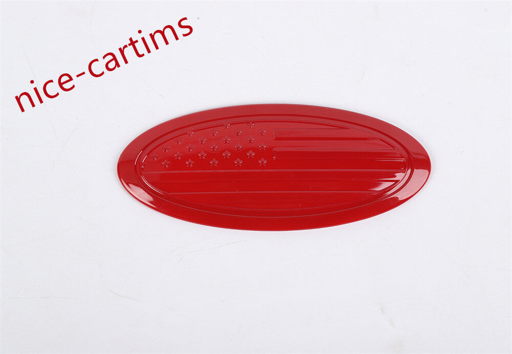 Red ABS Car Rear Logo Decorative Trim for Ford F150 2015+ Bronco /Bronco Sport