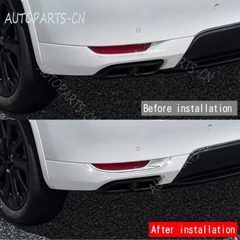 Chrome Rear Bumper Fog Light Frame Cover Cover for Mazda CX60 2022 - 2023 ABS