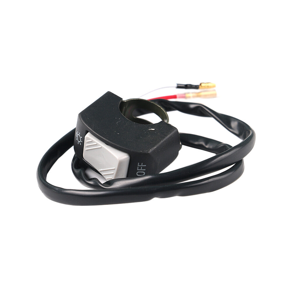 7/8 Motorcycle Handlebar Foglight Horn ON OFF Switch Button 12V Gray Q