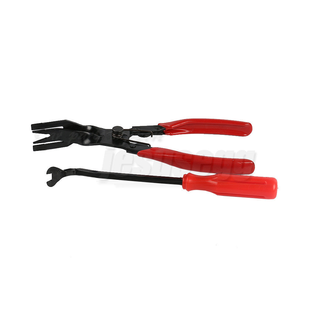 2Pcs Door Card Panel Moulding Trim Clip Removal Uphostery Remove Pry Bar Tool