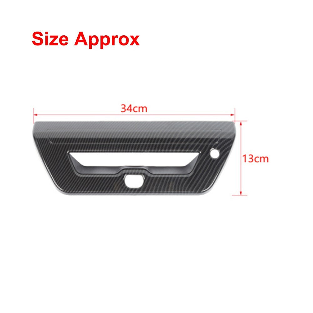 Carbon Fiber Tailgate Door Handle Cover Trim Decor Bezel for Ford F150 2015-2020