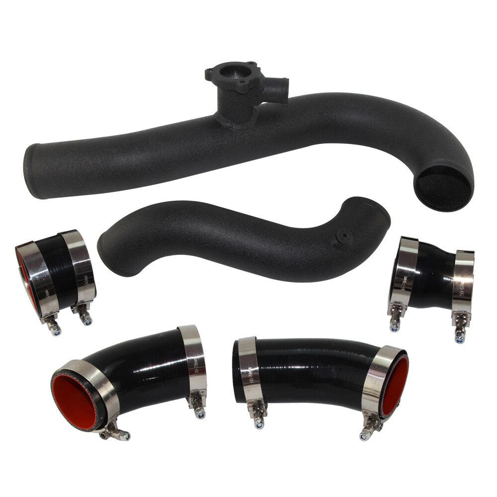 Intercooler Pipe Kit Compatible for Ford for Mustang EcoBoost 2015-2022 Black