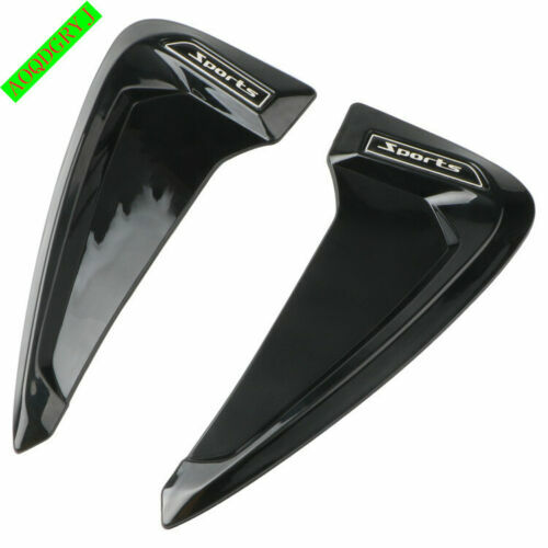 Glossy Black Side Fender Wheel eyebrow Emblem Accent Decor Moulding Trim Covers