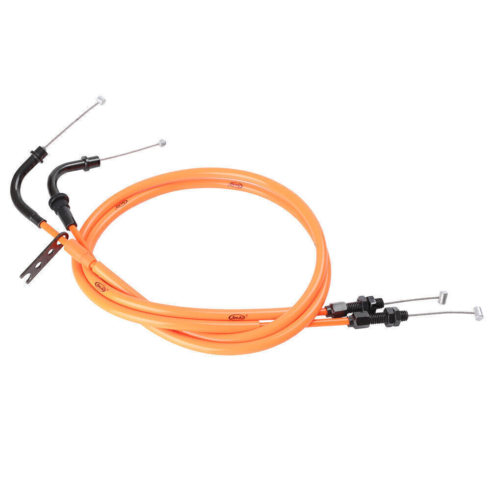 Fit for Suzuki GSXR600/GSXR750 2006-10 Accelerator Line Throttle Cables Wires Orange