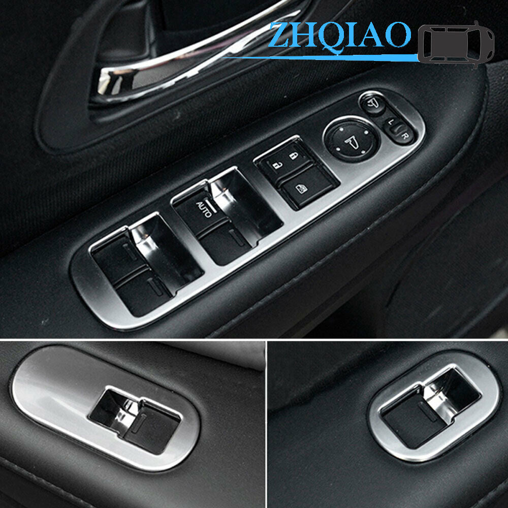 Interior Armrest Window Switch Panel Cover Trim Fits for Honda HRV HR-V Vezel 14-18