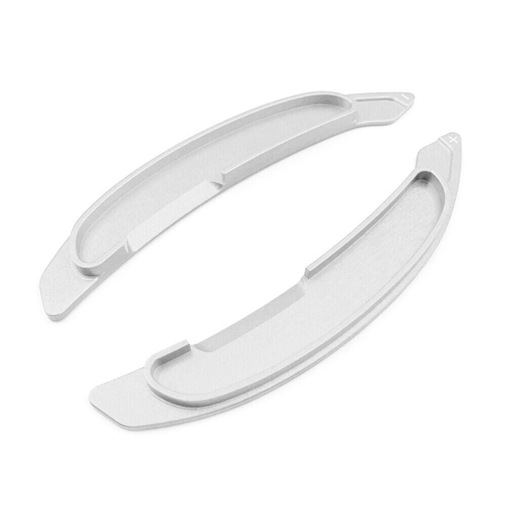 Steering Wheel Shift Paddle Shifter Extension for Mitsubishi Lancer Silver 2PCS