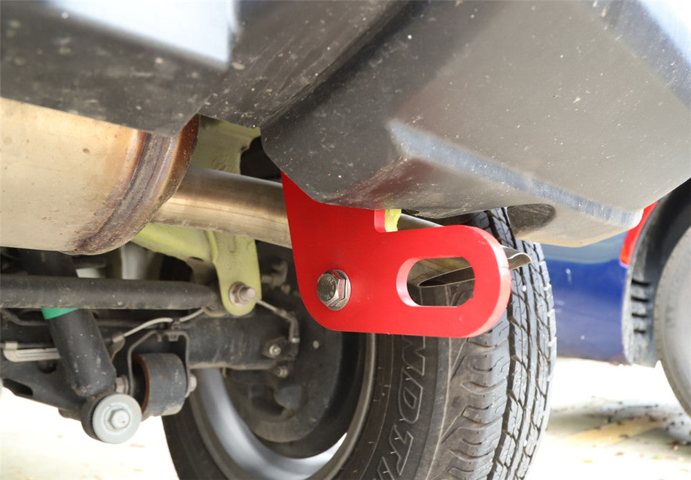 2PCS Red Iron Car Rear Bumper Trailer Towing Hook Kit for Suzuki for Jimny 2019-2022