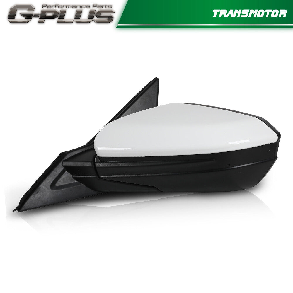 Left Driver Side Mirror Assembly White Fits for Honda for Civic Coupe 2016-2021- v