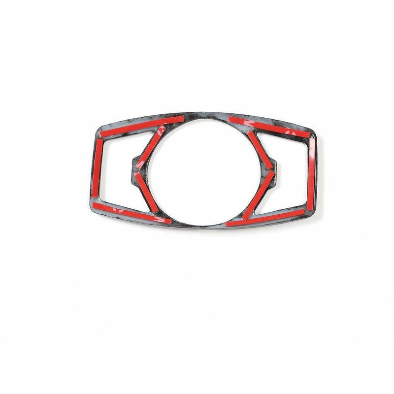 for Ford F150/ for Mustang 2015-2019 Carbon fiber Headlight Switch Trim Decor Cover