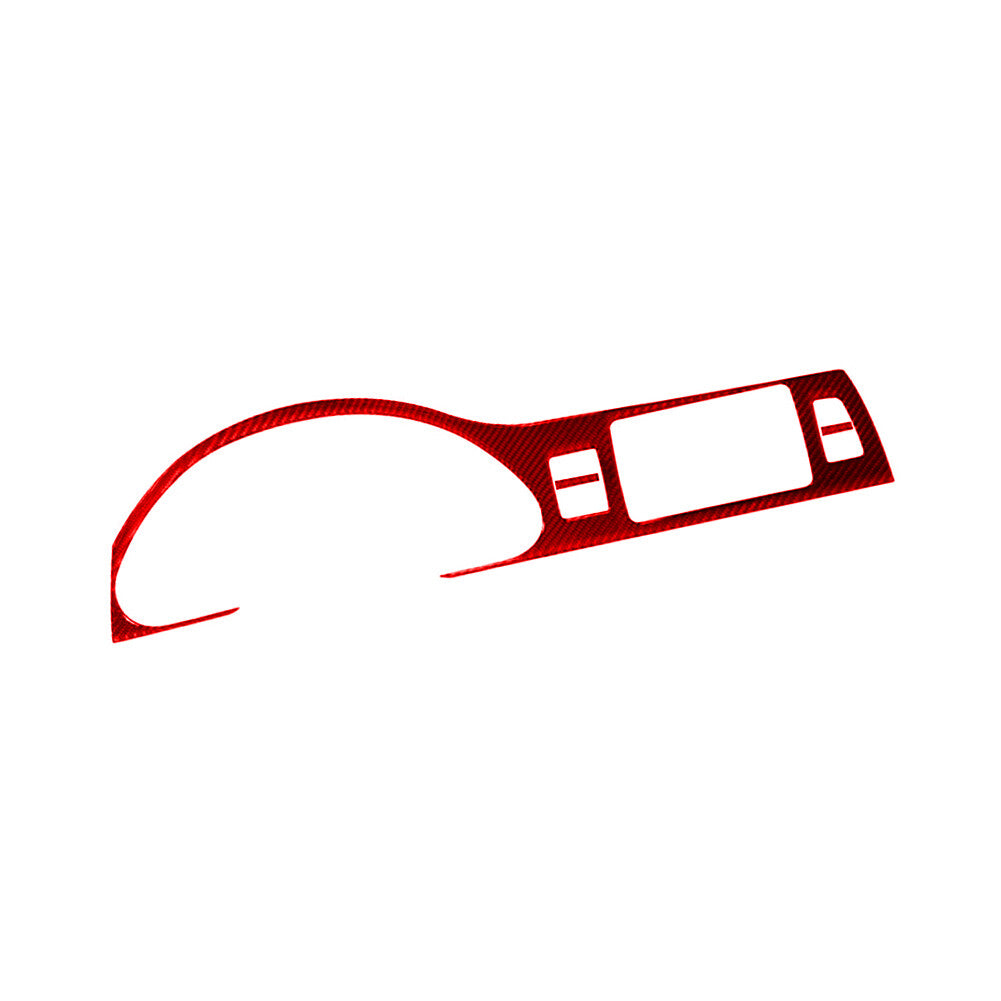 2X Red Carbon Fiber Front Window Control Cover Trim for Chrysler 200 2015-2017 v