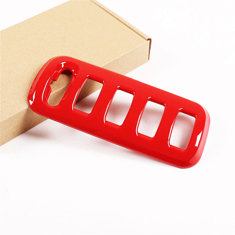 Red ABS headlight dial switch button trim for Smart 2015+ n