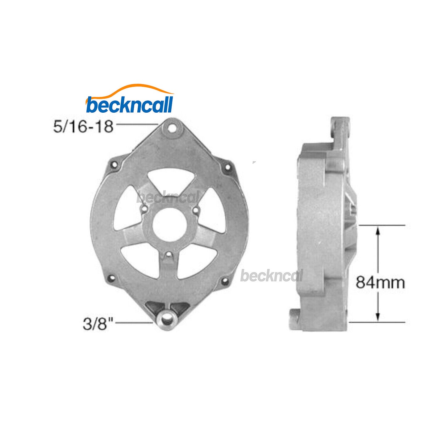 New Small Block for Chevy Alternator Bracket Long Water Pump Mid Mount SBC LWP ALT