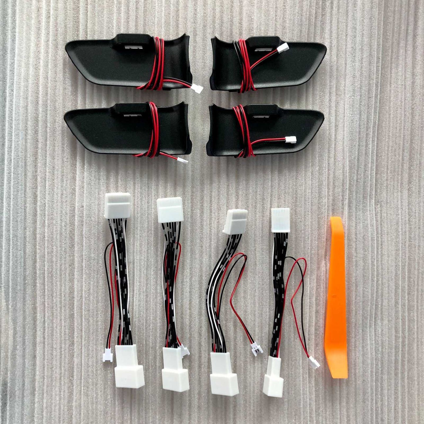 One set of interior door handle LED blue lights suitable for Toyota for Corolla 2019-2022 AT