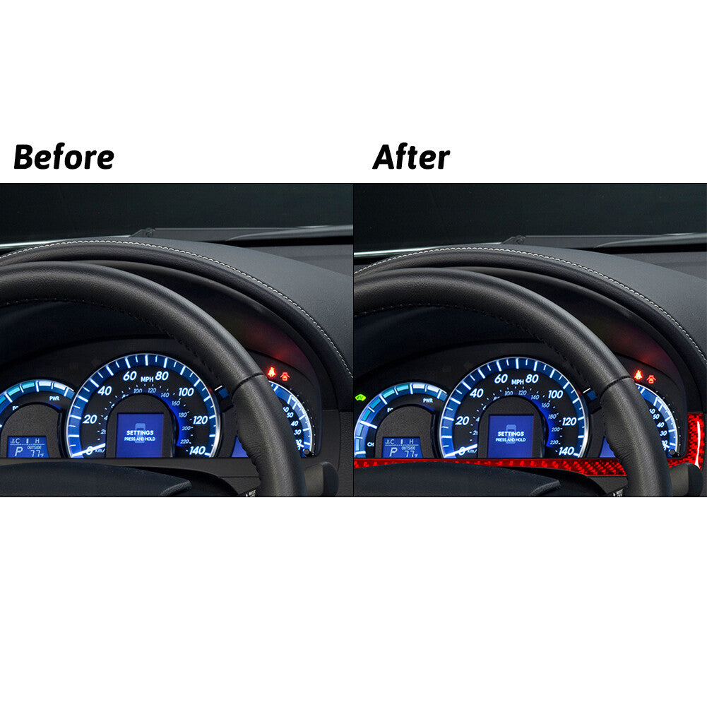 Red Carbon Fiber Passenger Door Control Cover Trim for Chrysler 200 2011-2014 v