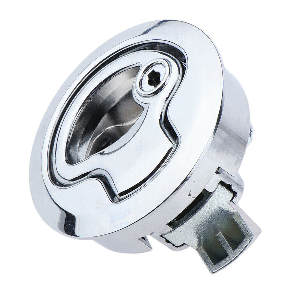 Locking Stainless Steel Flush Pull Slam Latch Hatch LiftKeys For RV Boat Marine