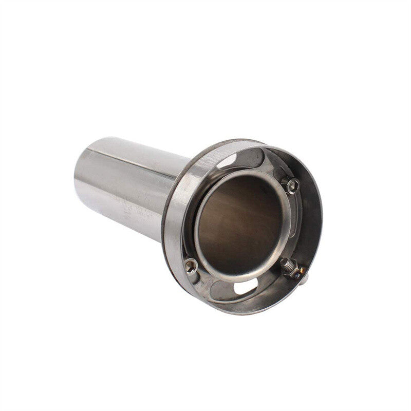 Universal 4 Adjustable Exhaust Muffler Silencer Stainless Round Tip Removable
