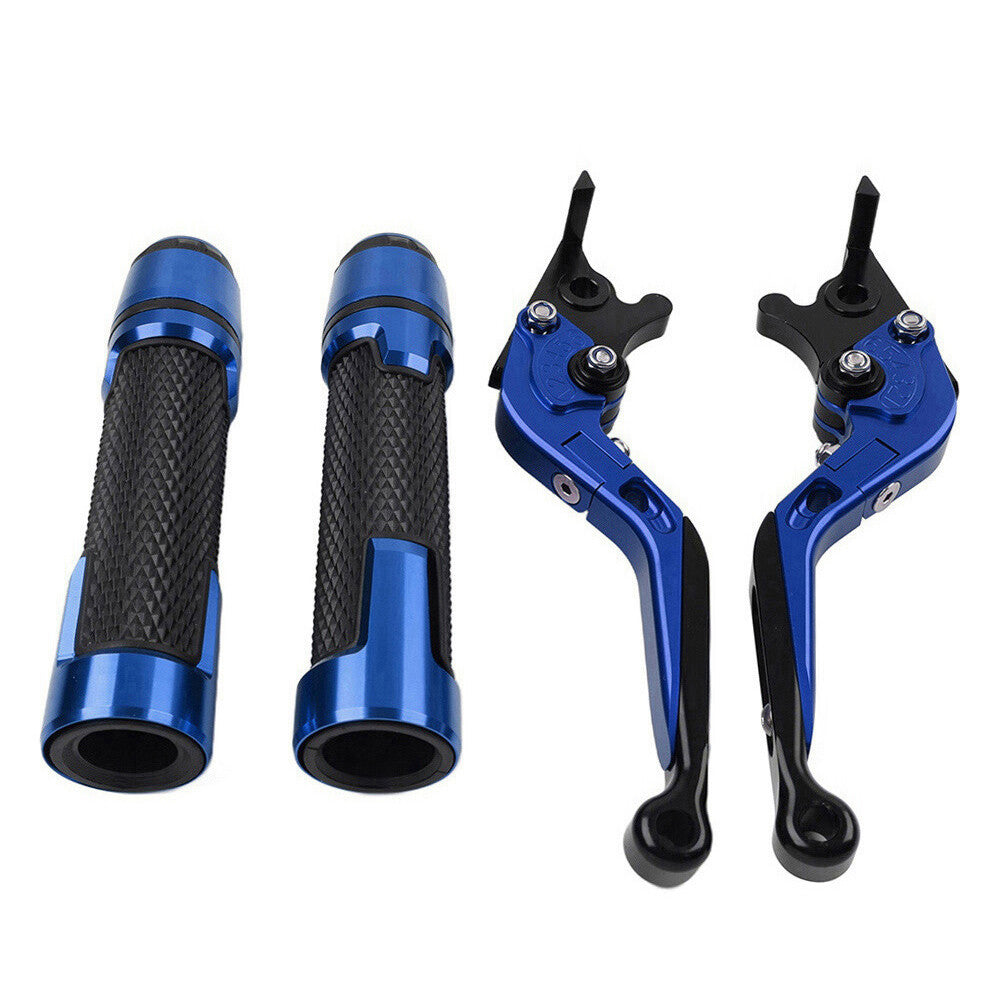 Folding Extendable Brake Clutch Levers Handlebar Grip Set FIT for Suzuki GSXR600/750 Q