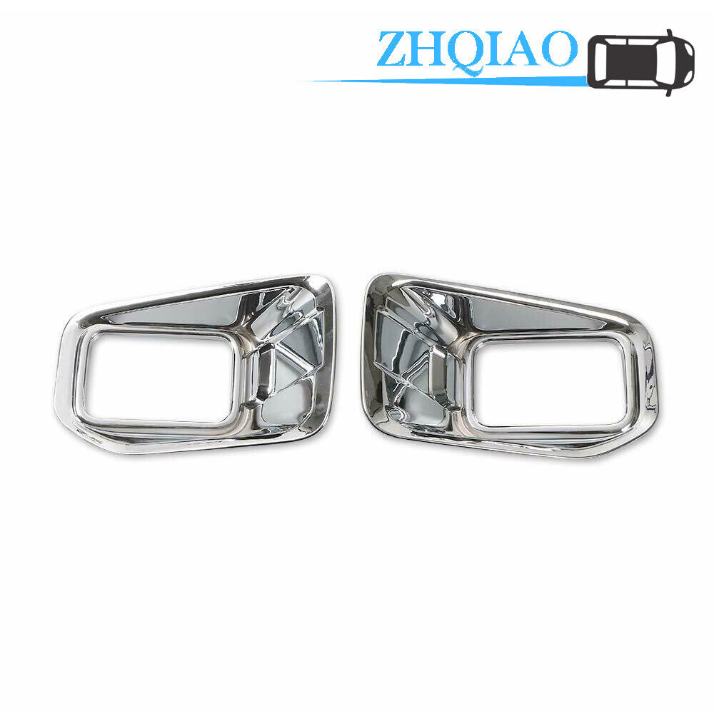 Chrome Car Front Fog Light Lamp Decoration Cover Trim for Ford F150 2015-2019