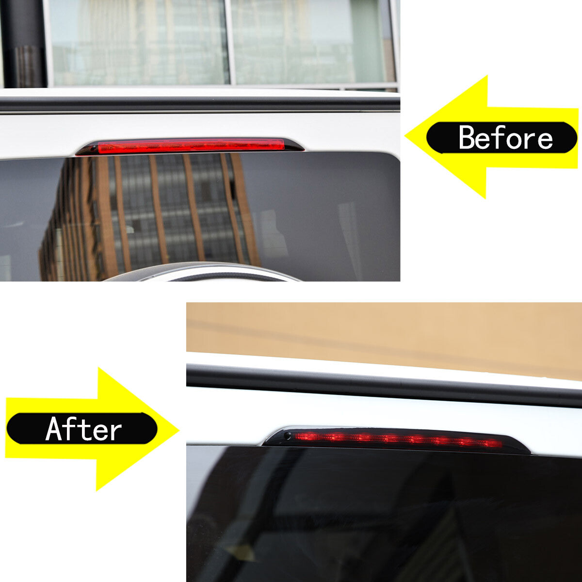 Suitable for G-Class 2019-22 Smoked Black Third-High Brake Light Cover Trim - n