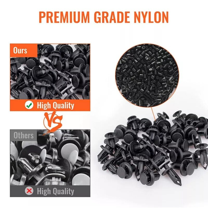 970PCS Car Body Push Pin Rivet Trim Panel Fastener Clip Mould Assortment Trim