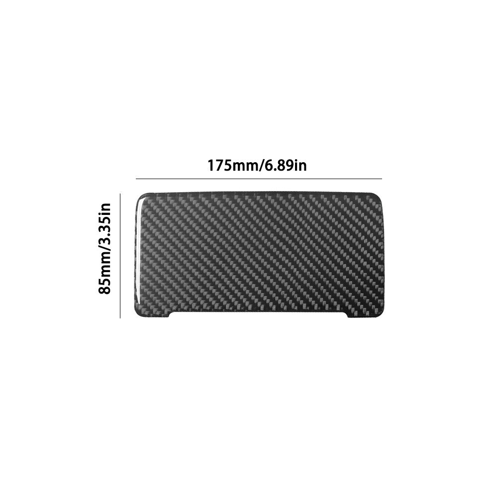 2Pcs Carbon Fiber Front Defogging Frame Cover Trim for KIA Cadenza 2014-2016 v