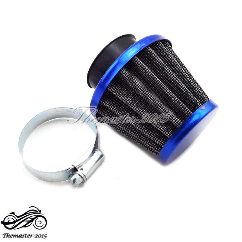 Blue 38mm Air Filter Performance For Chinese GY6 50cc QMB139 Moped Scooter Q