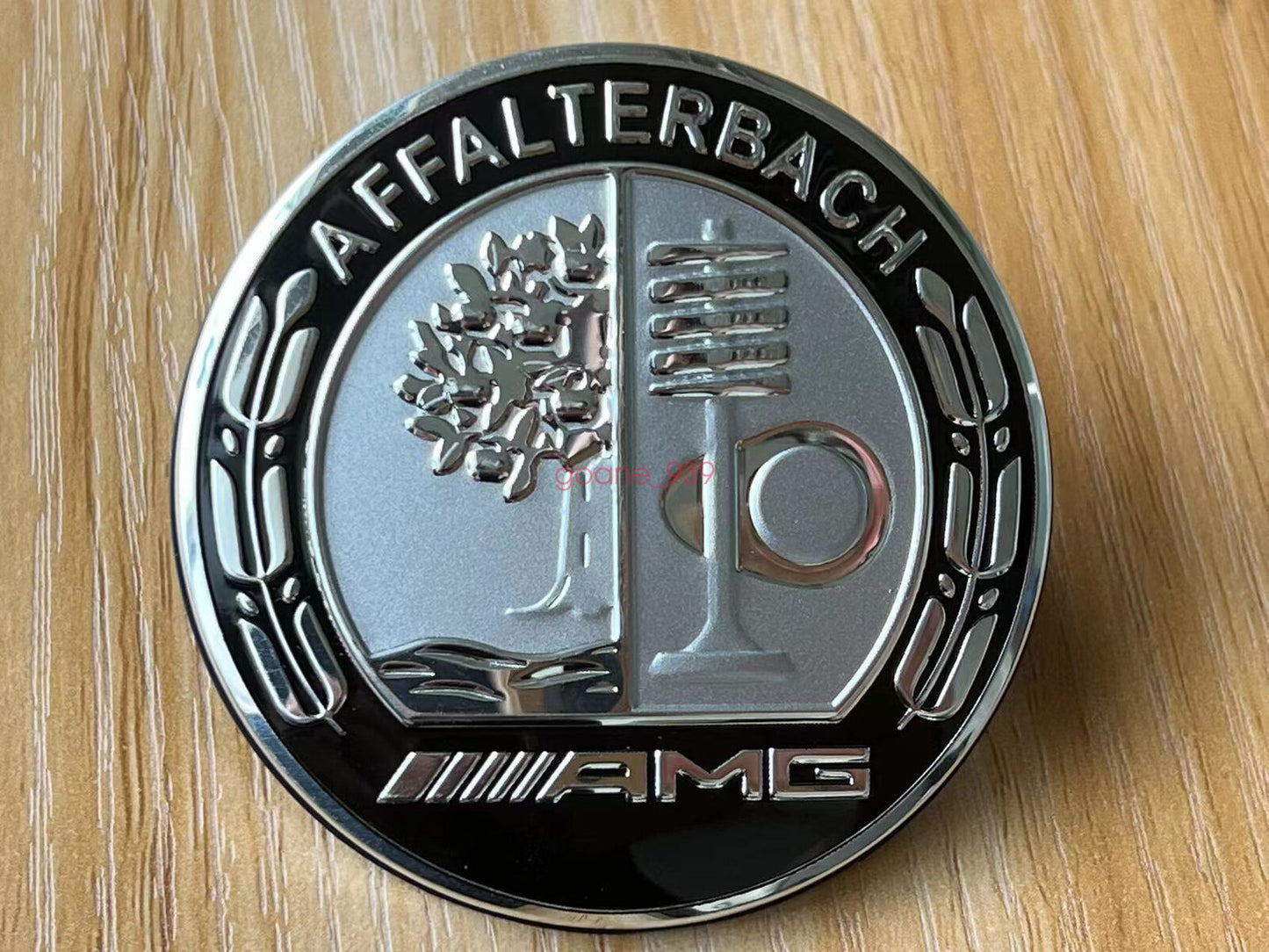 AMG Flat Bonnet Star Badge Black for A W176 Cla W117 Gla X156 Cls W218 SLK