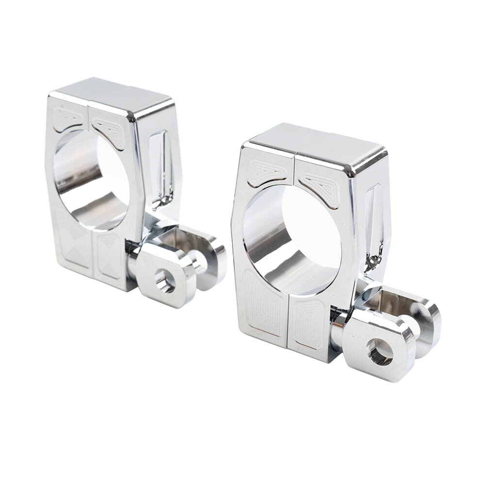Highway Crash Bar Mount Foot Peg Clamp Bracket for Harley 38MM Engine Guard