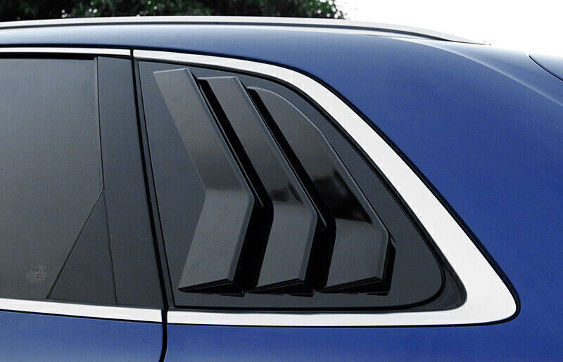 for Audi Q5 SQ5 2018-2024 Black Quarter Window Louver Shutter Side Vent Cover 2x