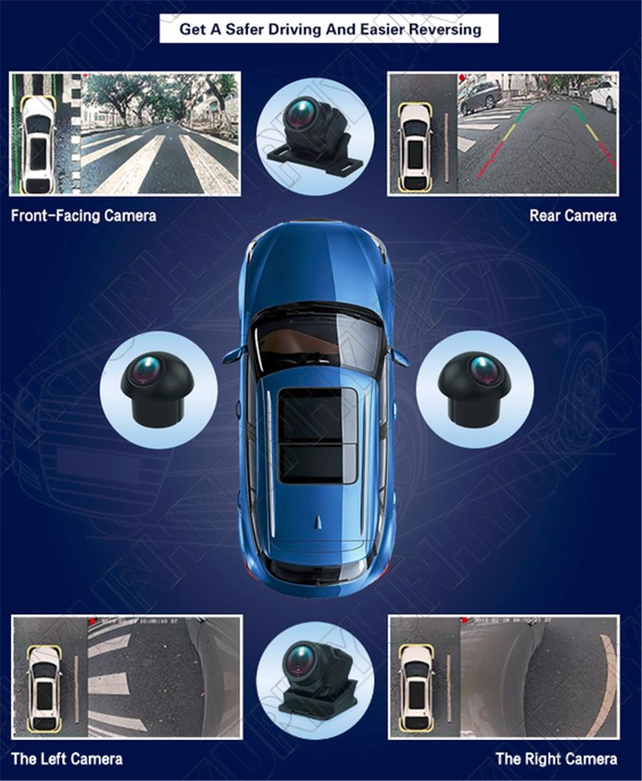 3D 360¡ã Surround View Car Camera 12V 1280900 Cameras Only For 360¡ã Car Radio
