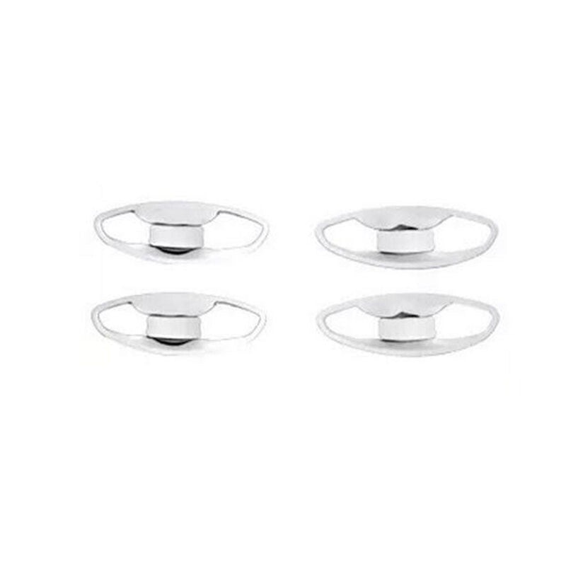 for Hyundai Santa Fe 2019-2023 silvery Side Door Handle Base Bowl Cup Cover Trim