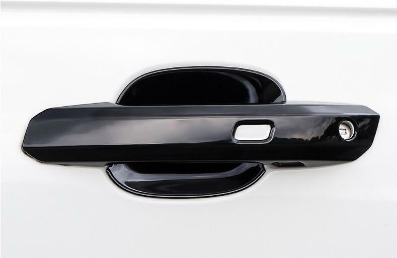 Fit for Audi A4 2017-2024 ABS Black Side Door Handle Bowl Molding Cover Trim 8X