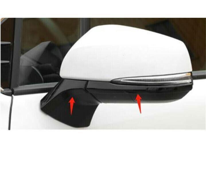 for Toyota for Sienna 21-24 Gloss Black Rearview Side Mirror Strip Moulding Trim 4P
