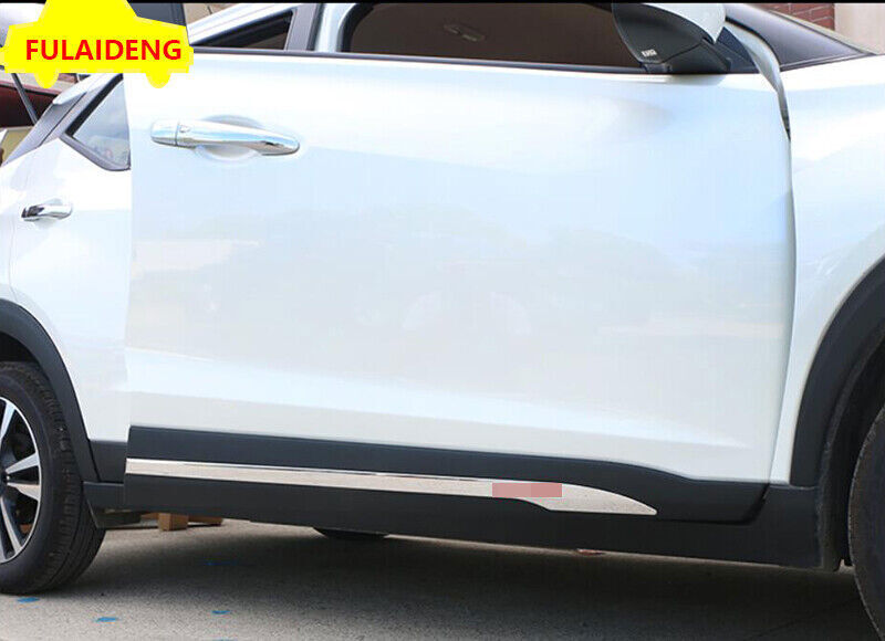 Silver Side Door Body Protection Molding Cover Trims for Nissan Kicks 2017-2021
