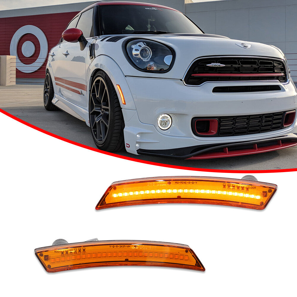 Full amber front marker light suitable for Mini Cooper R55 R56 R57 R58 R59 R60 R61- v