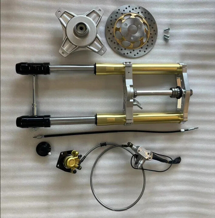 for Honda DAX CT70 Inverted Fork Gold Disc Brake for Mini Trail Shocks Suspension