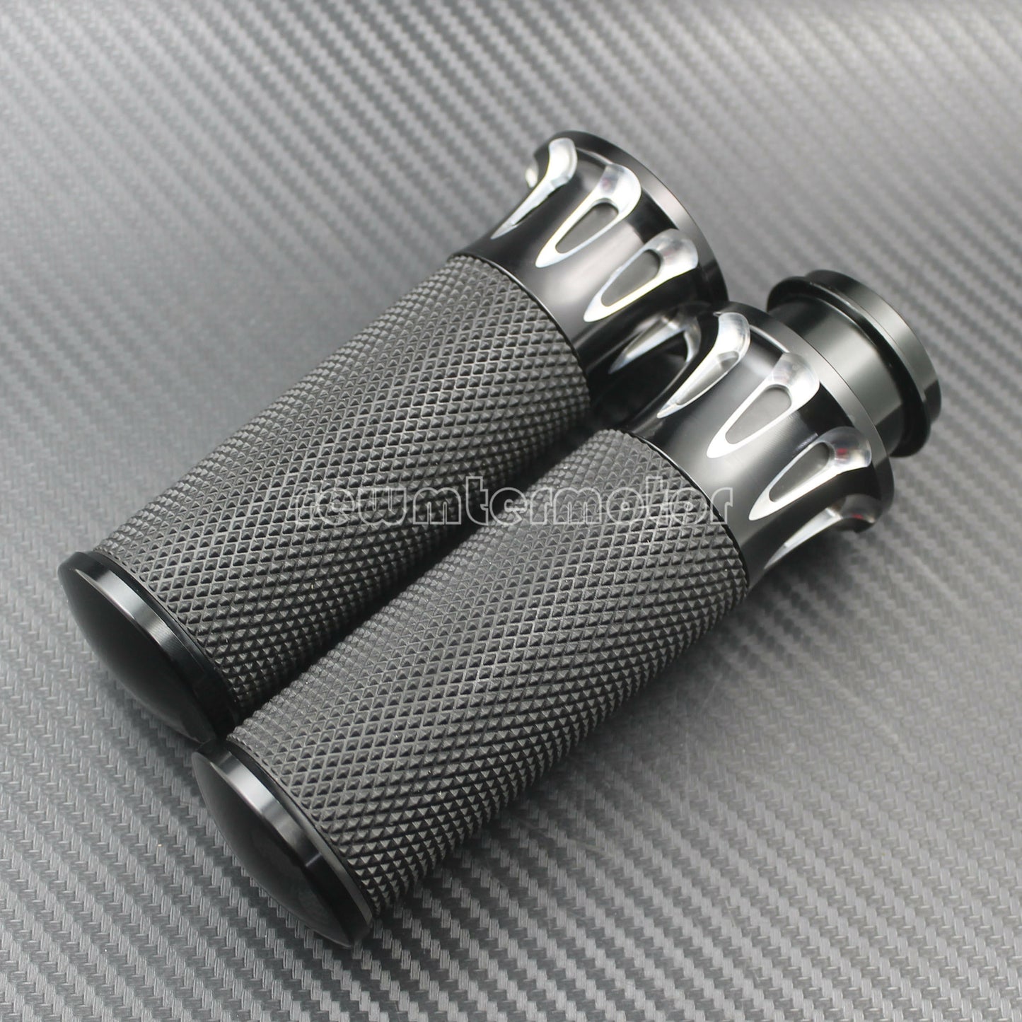 1'' 25mm Black Handle Bar Hand Grips Fit for Harley Touring Softail Dyna CVO Q