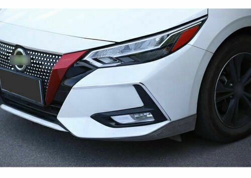 for Nissan Sentra Sylphy 2020-2022 Chrome Front Fog Light Lamp Strip Cover Trim